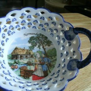 vintage fine china bowl. made in france.